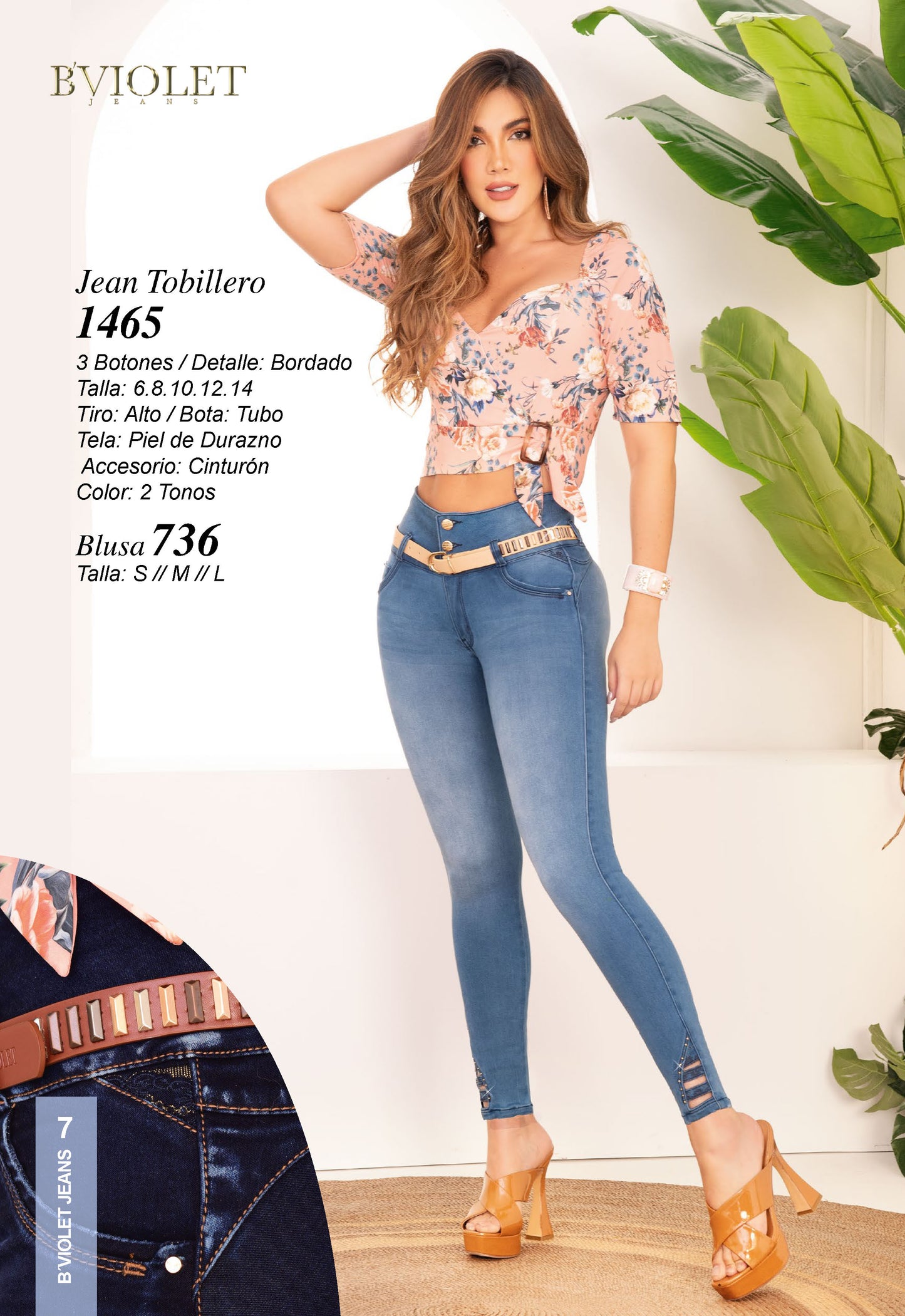 Jeans B´violet Claro Ref 1465