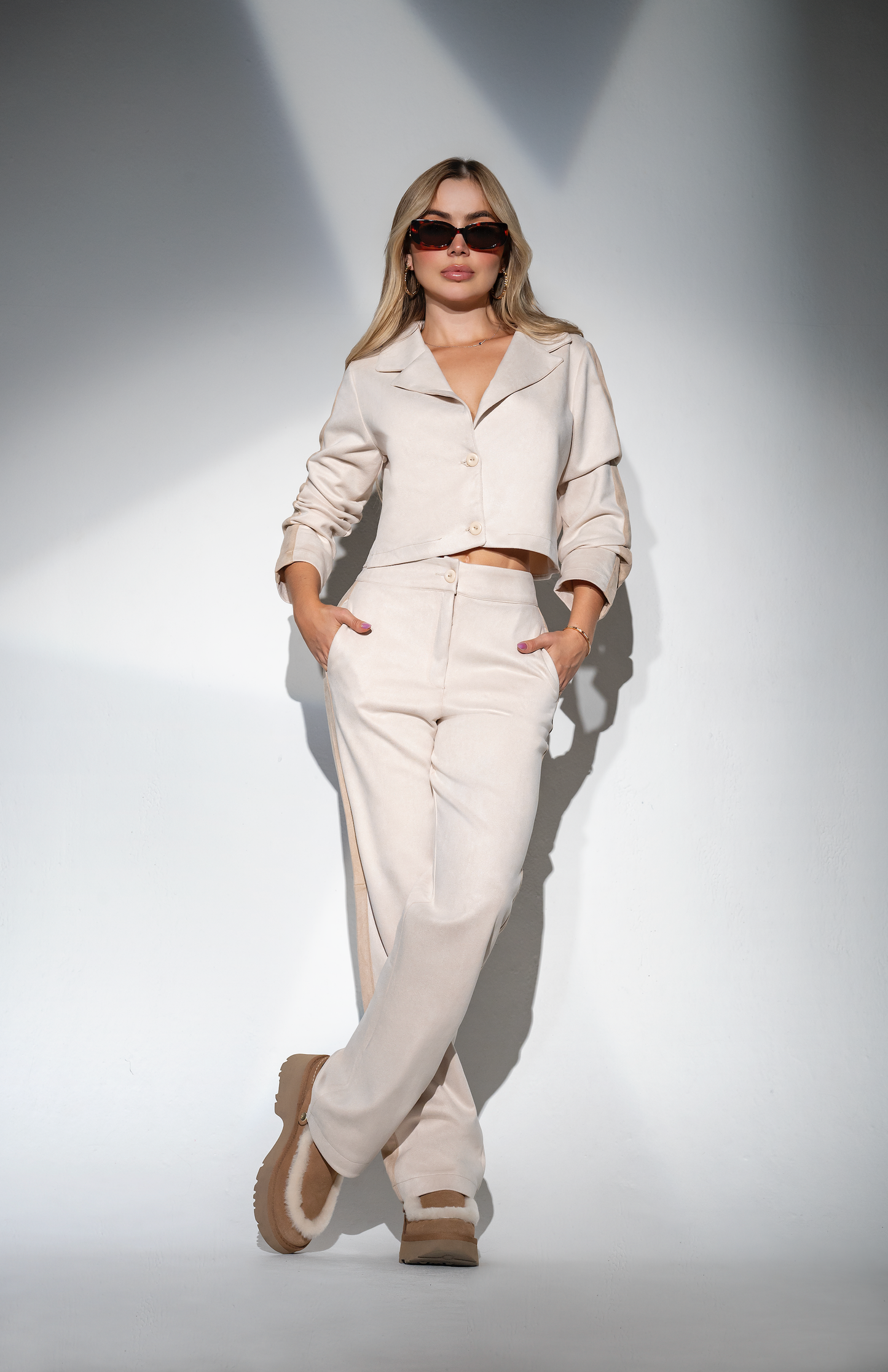 Chaqueta - Amplia - Gamuza Ref R-027